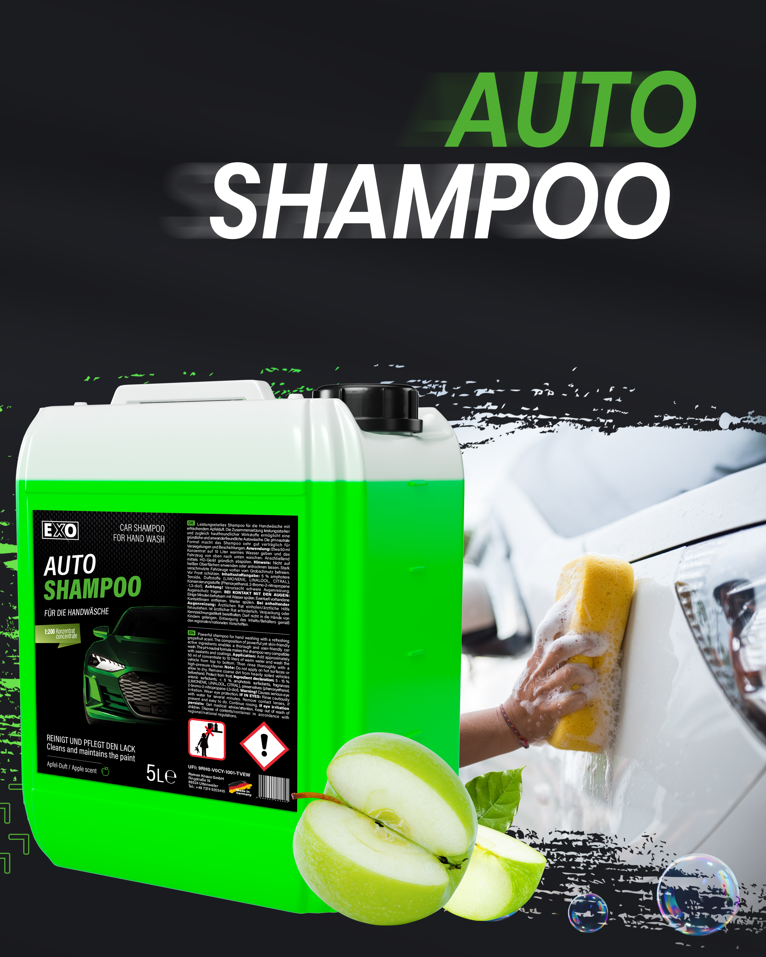 Autoshampoo Apfel 