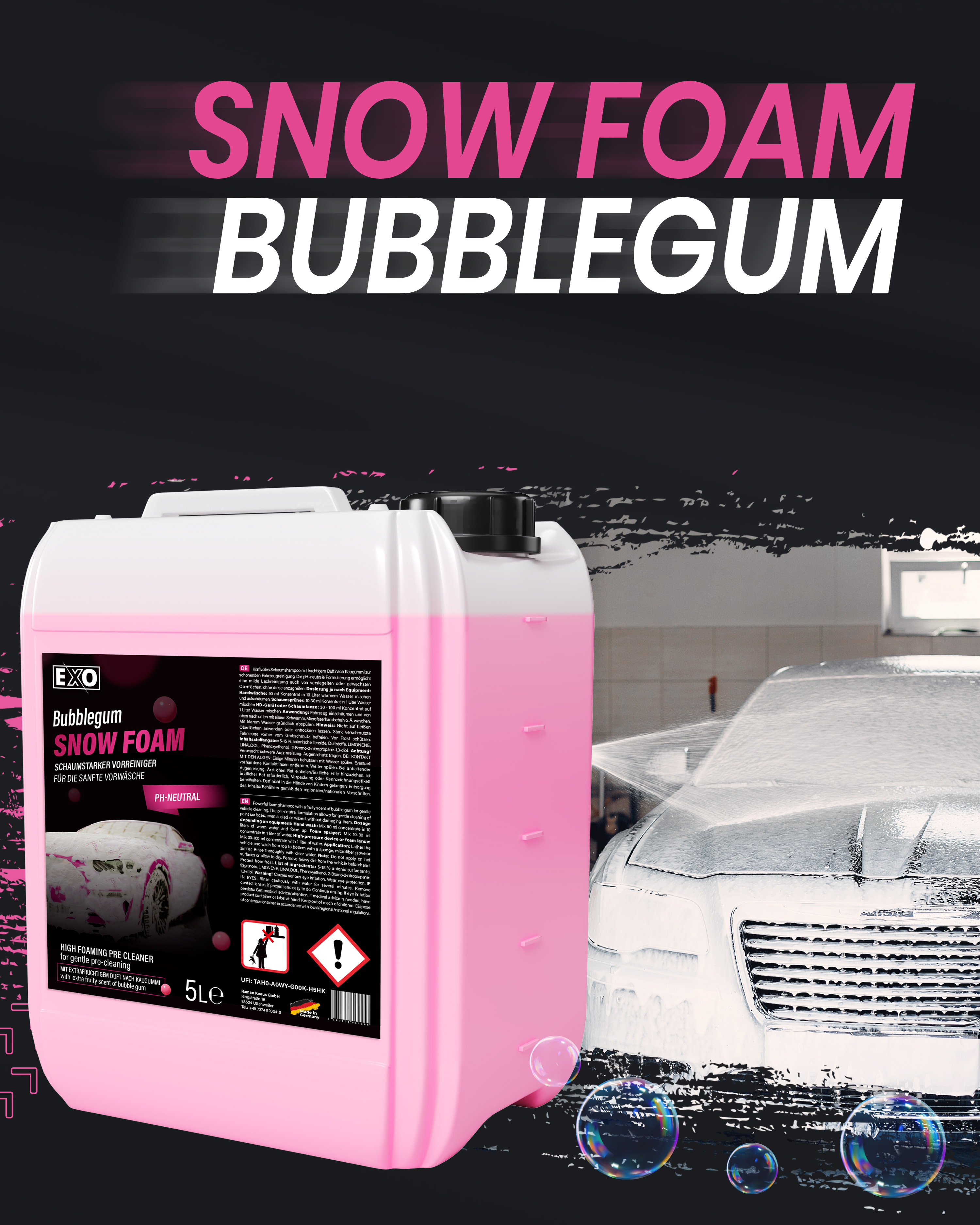 Snow Foam Bubblegum - pH-neutraler Snow Foam 