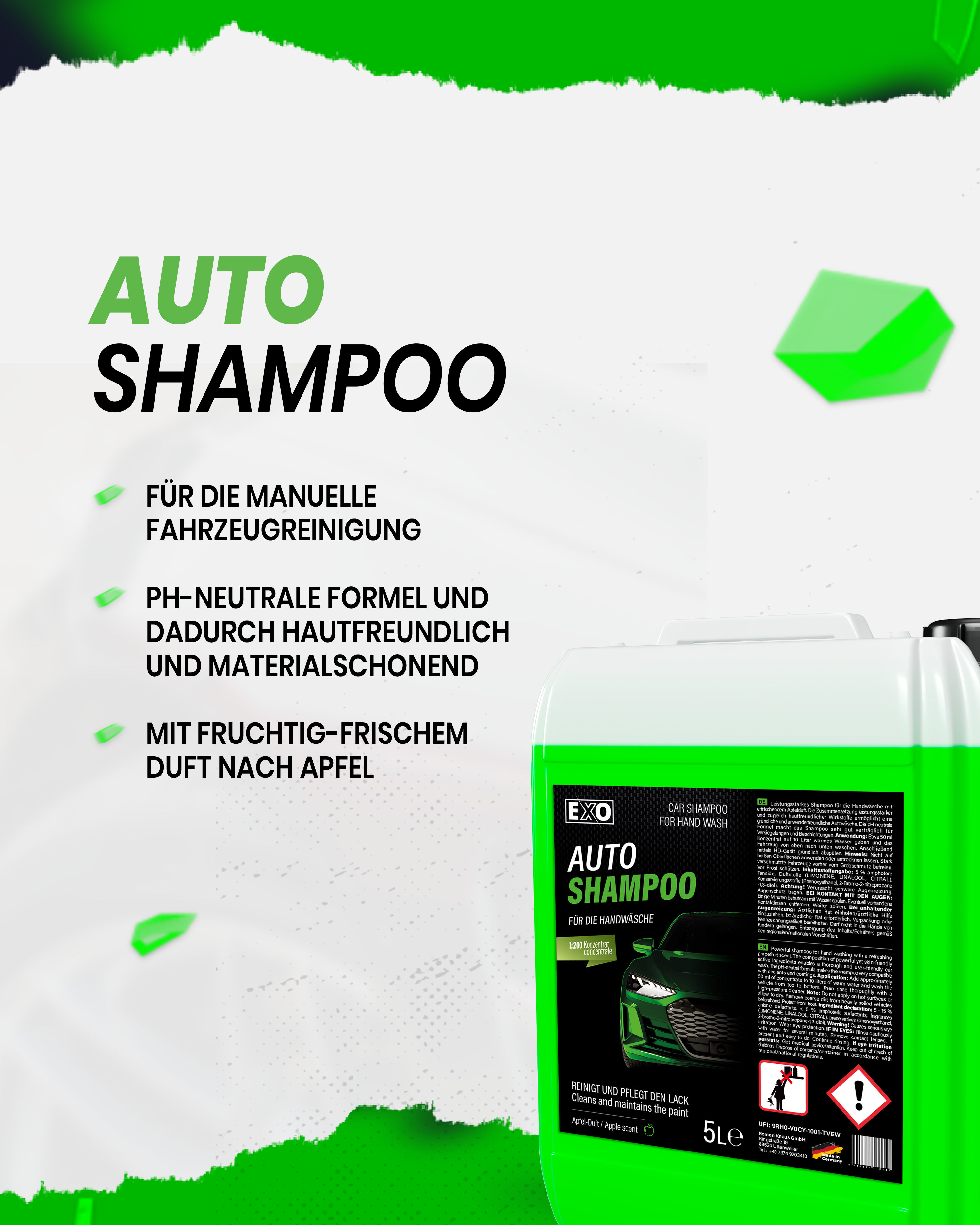 Autoshampoo Apfel 