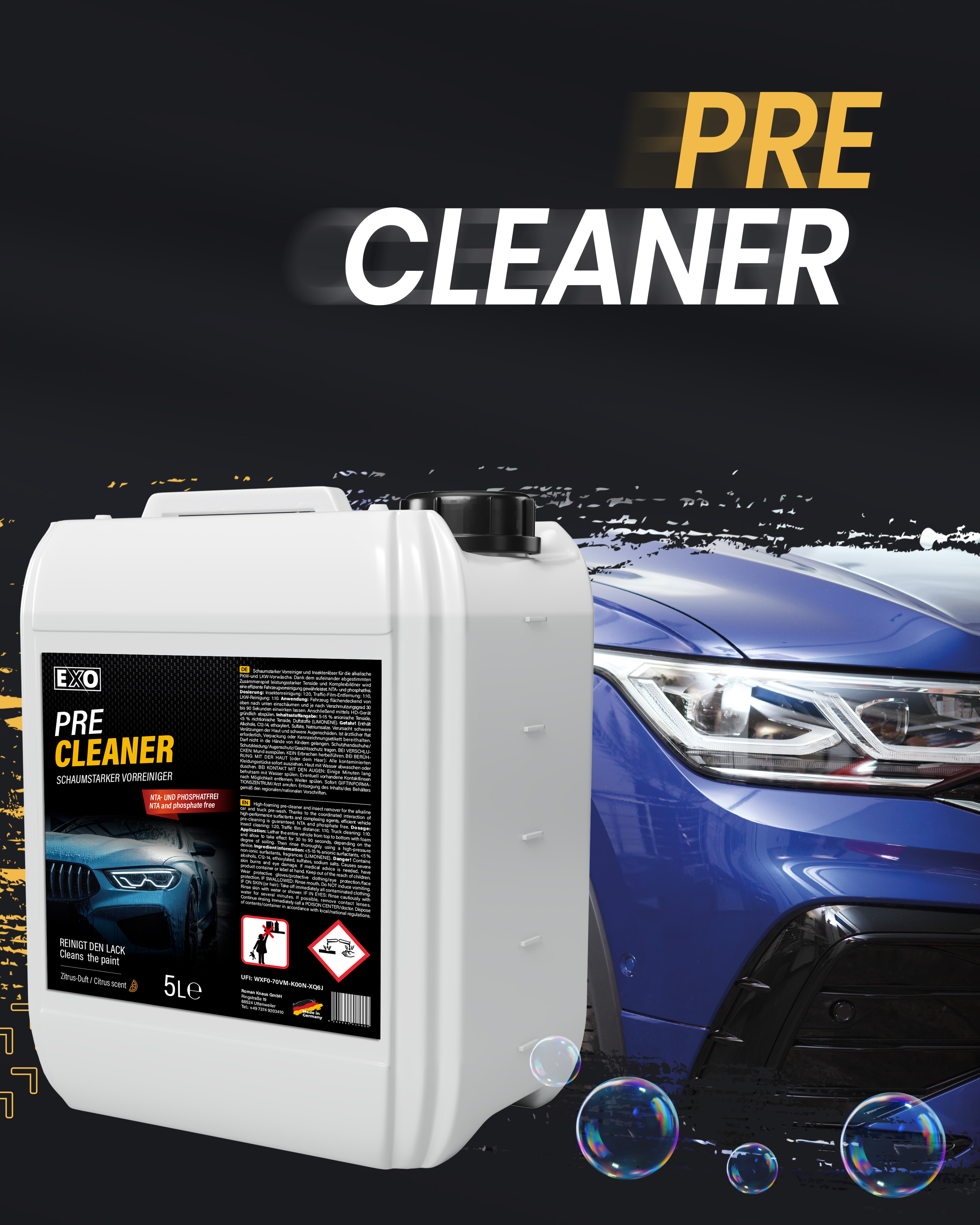 PRE CLEANER - NTA- und phosphatfreier Vorreiniger