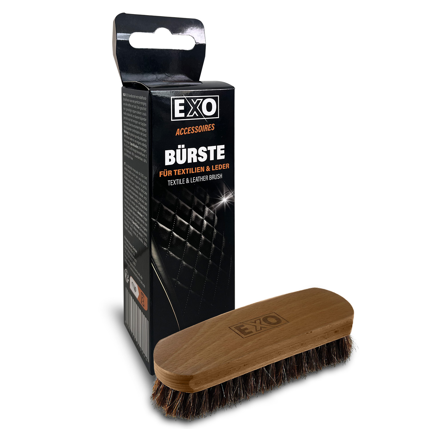 Bürste mit ergonomischem Holzgriff